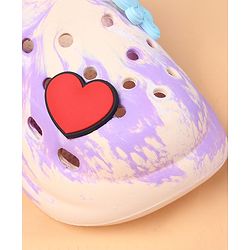 Cute Walk by Babyhug Clogs With Heart Applique - Purple