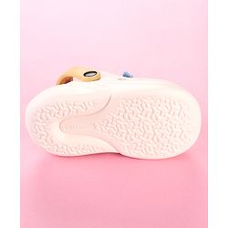 Cute Walk by Babyhug Clogs with Unicorn Applique & Back Strap - White
