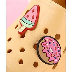 Cute Walk by Babyhug Clogs with Popsicle Applique & Back Strap - Mustard