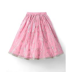 Babyhug Woven Three Fourth Sleeves Choli with Lehenga and Dupatta Set With Floral Sequin & Embroidery with Lace Detailing - Wine & Pink