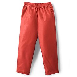 Babyhug Woven Full Sleeves Kurta Pyjama Set with  Embroidered Waistcoat - Red