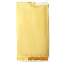 Babyhug Woven Half Sleeves Jacquard Shirt & Mundu Set - Golden