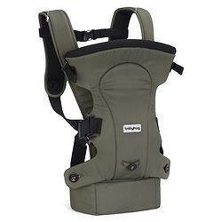 Babyhug CuddleNest 3 in 1 Ergonomic Baby Carrier - Green| Ideal for Carrying 3.6-15 kg Babies Age 5-36 mons| Paded Legopening| Optimal Weight Distribution| Adjustable Safety Buckle| Breathable Fabric