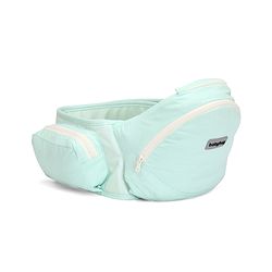 Babyhug Snuggle Bloom 8 in 1 Baby Carrier with Hip Seat - Sea Green| Ideal for Carrying 3.6-15 kg Babies Aged 5-36 months| Optimal Weight Distribution| Adjustable Safety Buckle| Breathable Fabric