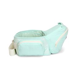 Babyhug Snuggle Bloom 8 in 1 Baby Carrier with Hip Seat - Sea Green| Ideal for Carrying 3.6-15 kg Babies Aged 5-36 months| Optimal Weight Distribution| Adjustable Safety Buckle| Breathable Fabric