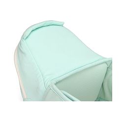 Babyhug Snuggle Bloom 8 in 1 Baby Carrier with Hip Seat - Sea Green| Ideal for Carrying 3.6-15 kg Babies Aged 5-36 months| Optimal Weight Distribution| Adjustable Safety Buckle| Breathable Fabric