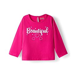 Babyhug 100% Cotton Knit Full Sleeves T-Shirts with Text Print Pack of 5 - Multicolor