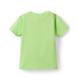 Babyhug 100% Cotton Knit Half Sleeves Stripes T-Shirts with Text & Lion Print Pack of 3 - Multicolor