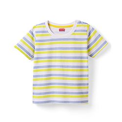 Babyhug 100% Cotton Knit Half Sleeves Stripes T-Shirts with Text & Lion Print Pack of 3 - Multicolor