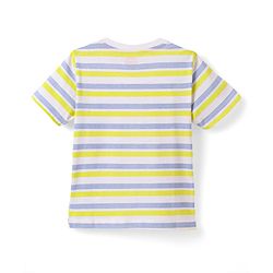Babyhug 100% Cotton Knit Half Sleeves Stripes T-Shirts with Text & Lion Print Pack of 3 - Multicolor