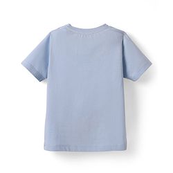 Babyhug 100% Cotton Knit Half Sleeves Stripes T-Shirts with Text & Lion Print Pack of 3 - Multicolor