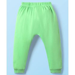 Babyhug Disney Interlock Knit Full Length Diaper Leggings with Aristocats Marie Graphics Pack of 3 - Green Pink & White