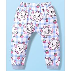 Babyhug Disney Interlock Knit Full Length Diaper Leggings with Aristocats Marie Graphics Pack of 3 - Green Pink & White