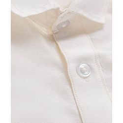Babyhug Woven Half Sleeves Solid Shirt & Mundu Set - Beige