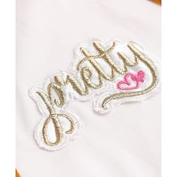 Babyhug Cotton Woven Full Sleeves Frock Pretty Embroidery - Mustard & White
