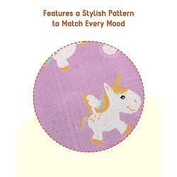 Babyhug Premium Cotton Knitted Blanket Sweet HoneyBee Print   - Yellow
