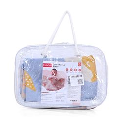 Babyhug Premium Cotton Knitted Blanket Sweet HoneyBee Print   - Yellow