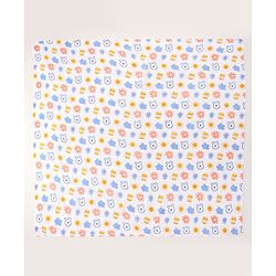 Babyhug Disney 100% Cotton Muslin Multipurpose Swaddle Wrap Winnie The Pooh Print| Breathable Hypoallergenic Fabric| Nursing Cover Stroller Cover Burp Cloth Pack of 3 - Multicolor