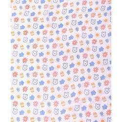Babyhug Disney 100% Cotton Muslin Multipurpose Swaddle Wrap Winnie The Pooh Print| Breathable Hypoallergenic Fabric| Nursing Cover Stroller Cover Burp Cloth Pack of 3 - Multicolor