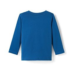Babyhug 100% Cotton Knit Full Sleeves T-Shirt With Game Changer Text Print - Blue