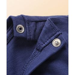 Babyhug 100% Cotton Knit Full Sleeves T-Shirts with Dino Graphics Pack of 3 - Red Navy Blue & Grey