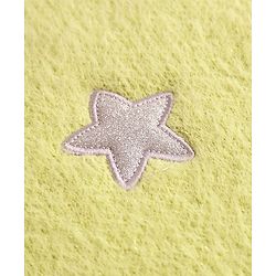 Babyhug Knit Full Sleeves Extra Soft Hairy Eyelash Yarn Turtle Neck Pullover Sweater with Star Patch Detailing - Pink