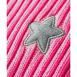 Babyhug Knitted Full Drop Shoulder Sleeves Skivi Sweater With Star Patch - Purple