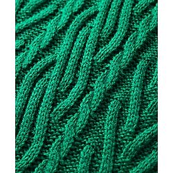 Babyhug Sweater Knit Full Sleeves Woollen Dress With Cable Knit Design - Green