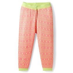 Babyhug Knit Full Length Printed Woollen Pant - Pink