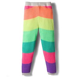 Babyhug  Knit Full Length Color Block Design Woollen Pant - Multicolor