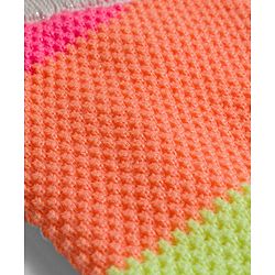 Babyhug  Knit Full Length Color Block Design Woollen Pant - Multicolor
