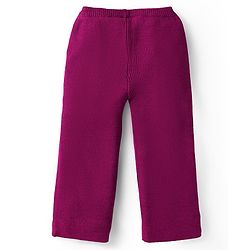 Babyhug Sweater Knit Full Sleeves Winter Wear Top & Palazzo Set With Heart Embroidery - Fuchsia