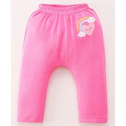 Babyhug 100% Cotton Baby Gift Set with Cloud Print Pack of 7 - Pink