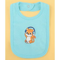 Babyhug 100% Cotton Baby Gift Set Pack of 7 - White & Light Blue