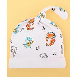 Babyhug 100% Cotton Baby Gift Set Pack of 7 - White & Light Blue