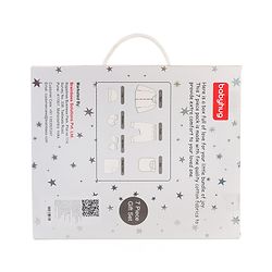 Babyhug 100% Cotton Baby Gift Set Pack of 7 - White & Light Blue