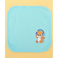 Babyhug 100% Cotton Baby Gift Set Pack of 7 - White & Light Blue