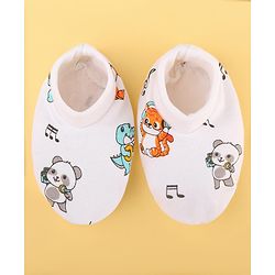 Babyhug 100% Cotton Baby Gift Set Pack of 7 - White & Light Blue