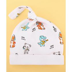 Babyhug 100% Cotton Baby Gift Set Pack of 7 - White & Light Blue