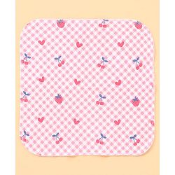 Babyhug 100% Cotton Baby Gift Set with Polka Dots & Fruit Print Set of 7 - Pink