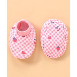 Babyhug 100% Cotton Baby Gift Set with Polka Dots & Fruit Print Set of 7 - Pink