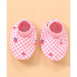 Babyhug 100% Cotton Baby Gift Set with Polka Dots & Fruit Print Set of 7 - Pink