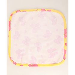 Babyhug 100% Cotton Baby Gift Set With Bow Print Pack of 7 - Yellow & Pink