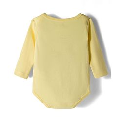 Babyhug 100% Cotton Knit Full Sleeves Onesies with Bunny & Bow Print Pack of 3 - Yellow Pink & Light Blue