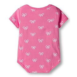 Babyhug 100% Cotton Interlock Knit Half Sleeves Onesies With Animal Print Pack Of 3 - Light Blue Yellow & Pink