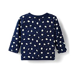 Babyhug 100% Cotton Interlock Knit Full Sleeves Jhablas With Floral Print Pack Of 3 - Yellow Navy Blue & White
