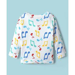 Babyhug 100% Cotton Interlock Knit Full Sleeves Front Open Jhablas with Stripe Design & Dino Print Pack of 3 - White Green & Mustard