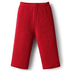 Babyhug Knit Full Sleeves Front Open Sweater Set with Schiffli Design - Red