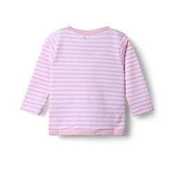 Babyhug 100% Cotton Interlock Knit Full Sleeves Front Open Jhablas With Floral & Polka Dots Print Pack Of 3 - Pink & Dark Pink