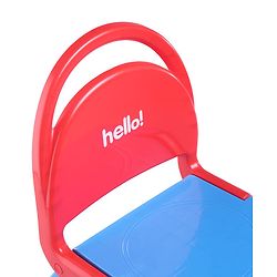 Babyhug Hello Kids Portable Non-Slip Folding Chair - Red